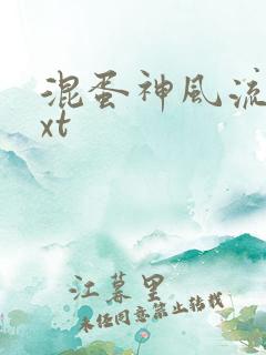 混蛋神风流史txt