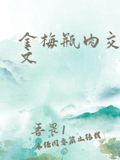 金梅瓶肉交白话文