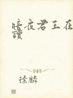 暗夜君王在线阅读