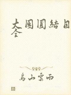 大团圆结目录大全