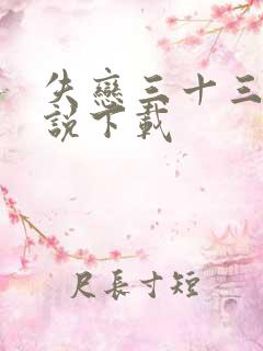 失恋三十三天小说下载