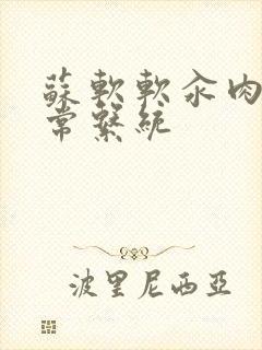 苏软软汆肉的日常系统