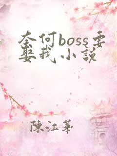 奈何boss要娶我小说