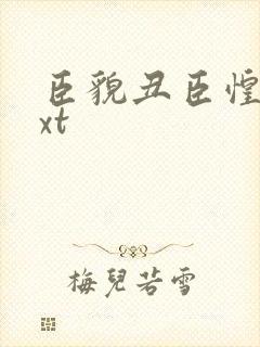 臣貌丑臣惶恐txt