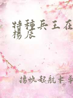 特种兵王在都市杨辰