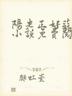 阳光正好苏玥玥小说免费阅读