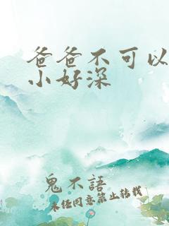 爸爸不可以我还小好深