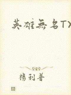英雄无名TXT