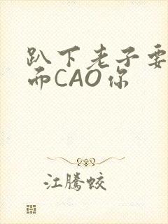 趴下老子要从后面CAO你