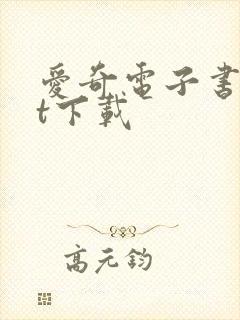 爱奇电子书txt下载