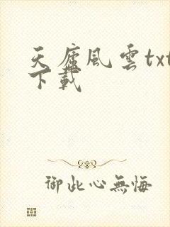 天庐风云txt下载