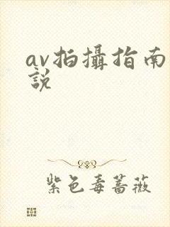 av拍摄指南小说