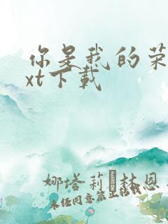 你是我的荣耀txt下载