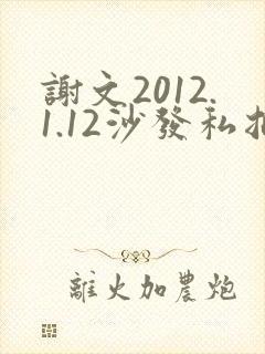 谢文2012.1.12沙发私拍