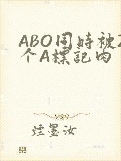 ABO同时被2个A标记肉