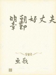 明朝好丈夫最新章节