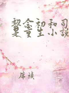 黎念初和司慕城是重生小说