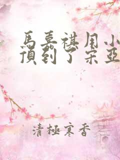 马嘉祺用小小马顶到了宋亚轩