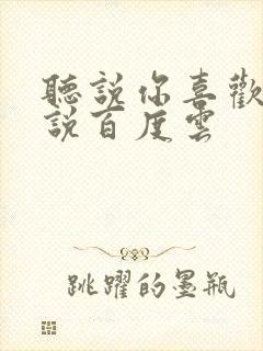 听说你喜欢我小说百度云