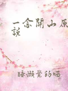 一念关山原著小说