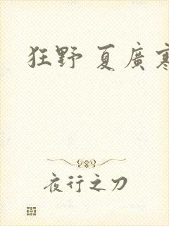 狂野 夏广寒