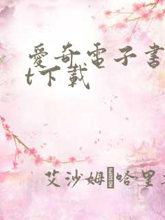 爱奇电子书txt下载