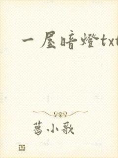 一屋暗灯txt
