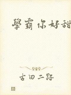 学霸你好甜小说