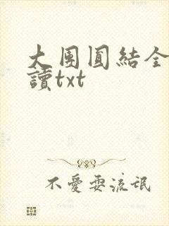 大团圆结全文阅读txt