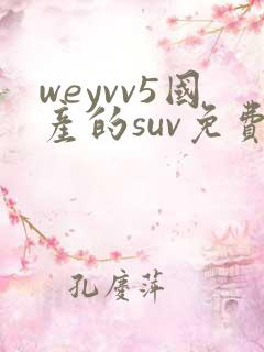 weyvv5国产的suv免费