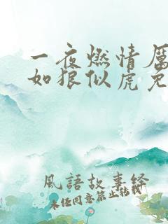 一夜燃情厉先生如狼似虎免费阅读