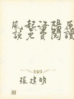 风起洛阳原著小说免费阅读