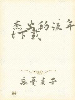 杰出的流年txt下载