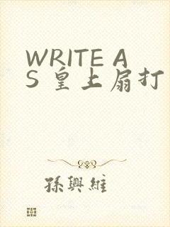WRITE AS 皇上扇打