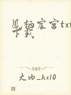 凤栖宸宫txt下载