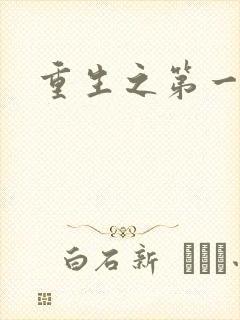 重生之第一名媛