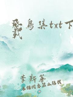 飞鸟集txt下载