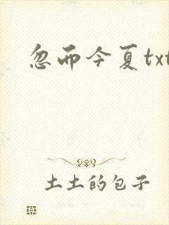 忽而今夏txt