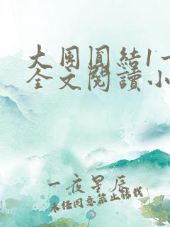 大团圆结1一6全文阅读小说