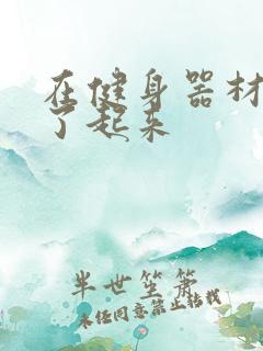 在健身器材上做了起来