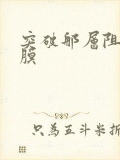 突破那层阻碍薄膜