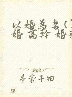 以婚为名 (军婚 高干 婚恋)