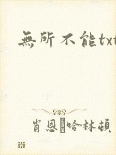 无所不能txt