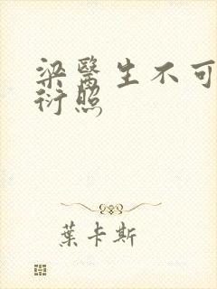 梁医生不可以梁衍照