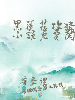 黑莲花攻略手册小说免费阅读