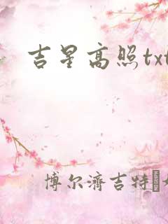吉星高照txt