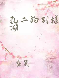 孔二狗别样的江湖