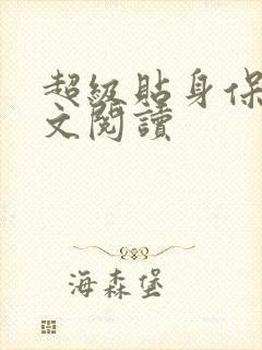 超级贴身保镖全文阅读