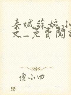 秦城苏婉小说全文_免费阅读最新