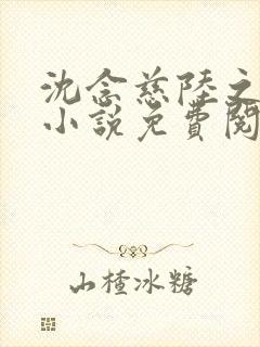 沈念慈陆之天的小说免费阅读